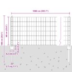 vidaXL Oplotenie  Euro s 5 U stĺpikmi Zelené 0.6x10 m Oceľ – Obrázok 10