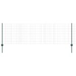 vidaXL Európsky Plot s 5 U Stľpikmi Zelený 0.8x10 m Oceľ – Obrázok 5