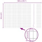 vidaXL Euro plot s 5 U stĺpikmi Zelený 1.6x10 m Oceľ – Obrázok 12