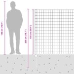 vidaXL Euro plot s 5 U stĺpikmi Zelený 1.5x10 m Oceľ – Obrázok 13