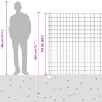 vidaXL Euro plot  so 5 U stĺpikmi Zelený 1.6x10 m Oceľ – Obrázok 13