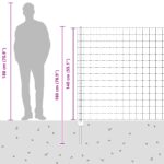 vidaXL Euro Plot so stĺpikmi Set 2 Zelený Oceľ s práškovou úpravou, PVC – Obrázok 13