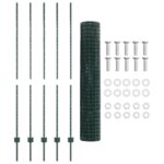 vidaXL Euro plot Set Sada 2 Zelená Oceľ 10 x 1.6 m Pevný Euro plot – Obrázok 5