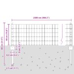 vidaXL Záhradné plotové panely Set 2 Zelená – Obrázok 10