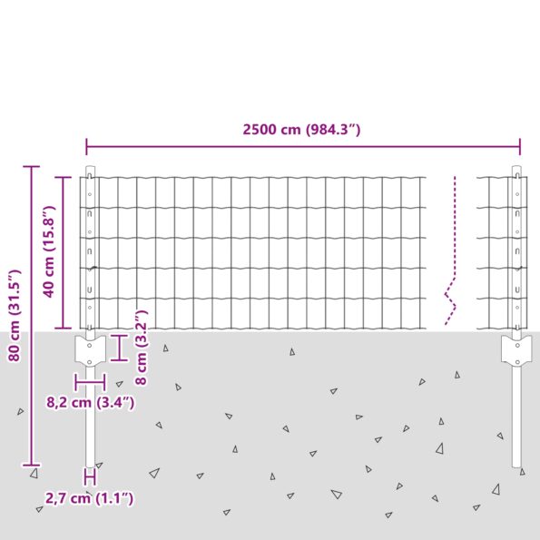 3336009_10.jpg vidaXL Záhradné plotové panely Set 2 Zelená – Obrázok 10