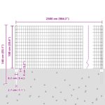 vidaXL Euro oplotenie Sada 2 Zelené Plast, Kov 25m dlhé x 1m vysoké – Obrázok 11