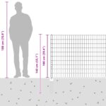 vidaXL Euro plotový set Sada 2 Zelený Oceľ s práškovým náterom Veľký – Obrázok 13