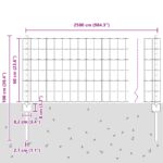 vidaXL Plot  Sada 2 Zelený Oceľ 25 x 0.6 m Trvácny Záhradný plot – Obrázok 10