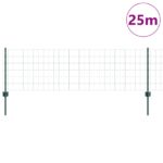 vidaXL Plot  Sada 2 Zelený Oceľ 25 x 0.6 m Trvácny Záhradný plot – Obrázok 3