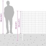 vidaXL Euro plot Súprava 2 kusy Zelená PVC potiahnutý drôt Veľký – Obrázok 13