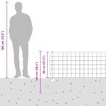 vidaXL Euro plot Sada 2 Zelená Oceľ 25 x 0.6 m Odolný Euro plot – Obrázok 12