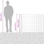 vidaXL Set záhradných plotov  Sada 2 Zelená Oceľ 25 x 1 m Trvácny – Obrázok 13