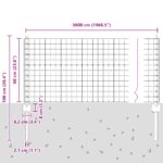 VidaXL Euro plotová sada 3 kusy Zelená Kov s PVC povrchom 50 x 0.6 m – Obrázok 10