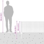 VidaXL Euro plotová sada 3 kusy Zelená Kov s PVC povrchom 50 x 0.6 m – Obrázok 12