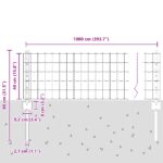 vidaXL Euro plot Set 2 Zelený Práškovaná oceľ 10 x 0.4 m Odolný – Obrázok 10