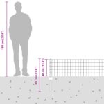 vidaXL Euro plot Set 2 Zelený Práškovaná oceľ 10 x 0.4 m Odolný – Obrázok 12