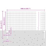 vidaXL Rustikálna sada záhradných plotov 2 kusy Zelená Oceľ Trvácny – Obrázok 10