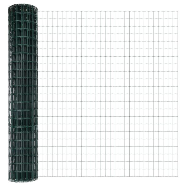 vidaXL Záhradný plot Sada 2 Zelená Kov 10 x 1.5 m Trvácny – Obrázok 6