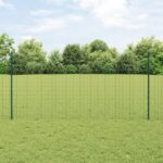vidaXL Sada záhradného plotu 2 ks Zelená Polyetylén 25 x 1.2 m Odolné