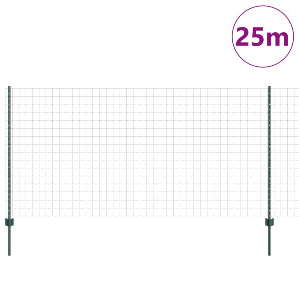 3336051_3.jpg vidaXL Sada záhradného plotu 2 ks Zelená Polyetylén 25 x 1.2 m Odolné – Obrázok 3