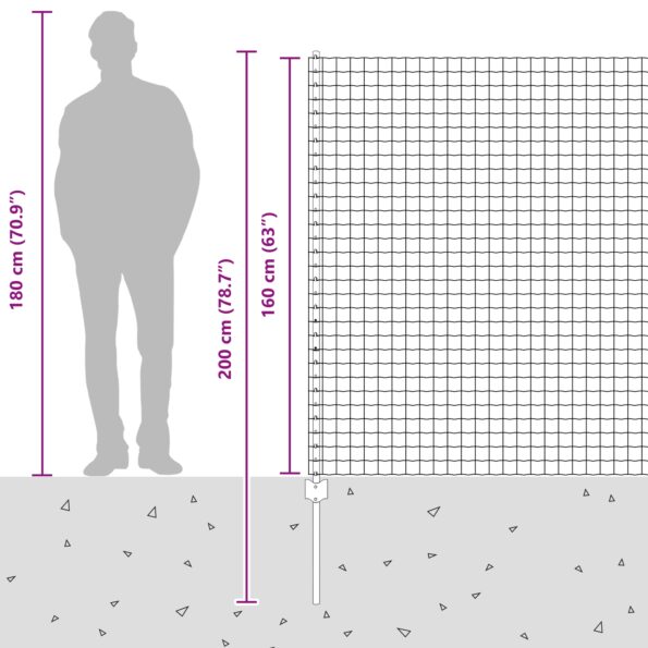 vidaXL súprava záhradného plotu Súprava 2 Sivá Pozinkovaná oceľ – Obrázok 13