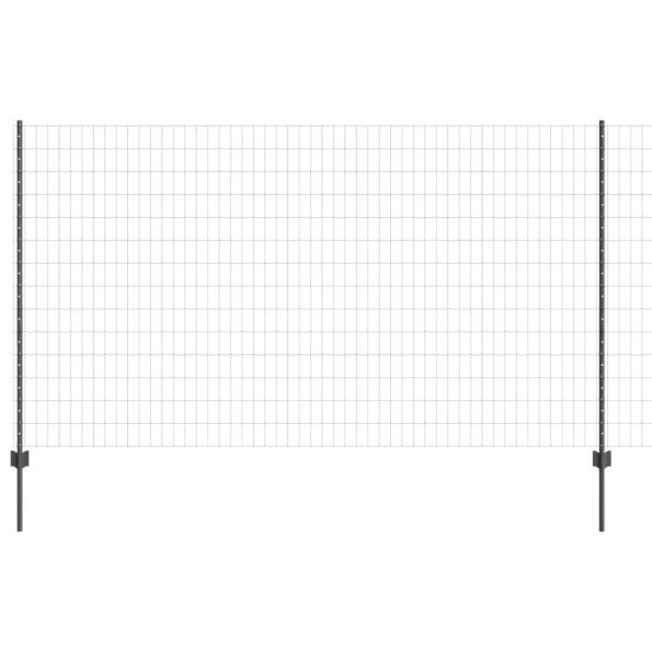 3336075_2.jpg vidaXL Záhradný plot Sada 2 Sivá Kov 10 x 1,4 metra – Obrázok 2