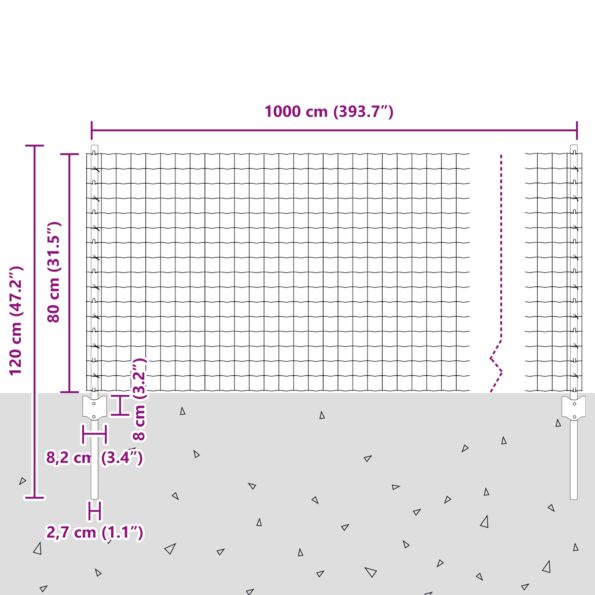 3336146_10.jpg vidaXL Sada Euro Plot  Sada 2 Pozinkovaná oceľ Veľká Trvácna Euro Plot – Obrázok 10