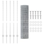 vidaXL Záhradný plot Sada 2 Galvanizovaná oceľ 10 x 1.2 metra Odolný – Obrázok 4