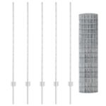 vidaXL Záhradný plot Sada 2 Galvanizovaná oceľ 10 x 1.2 metra Odolný – Obrázok 5