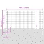 vidaXL Sada záhradného oplotenia Set 2 Pozinkovaná oceľ 10 x 1 m Trvácne – Obrázok 9