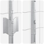 vidaXL Záhradné oplotenie Set 2 Pozinkovaná oceľ 10 x 1.2 metra Odolné – Obrázok 7