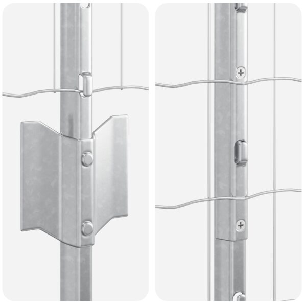 3336172_7.jpg vidaXL Záhradné oplotenie Set 2 Pozinkovaná oceľ 10 x 1.2 metra Odolné – Obrázok 7