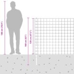 vidaXL Súprava záhradného plotu  Set 2 Pozinkovaná oceľ 10 x 1.2 m Odolná – Obrázok 13