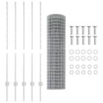 vidaXL Súprava záhradného plotu  Set 2 Pozinkovaná oceľ 10 x 1.2 m Odolná – Obrázok 5