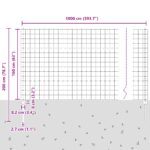 vidaXL Euro plotová súprava Sada 2 Pozinkovaná oceľ 10 x 1.6 metra – Obrázok 11