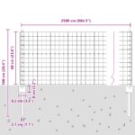 vidaXL Euro plot sady Sada 2 Pozinkovaná oceľ 25 x 0,6 m Odolný – Obrázok 10