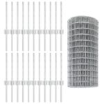 vidaXL Euro oplotenie Sada 3 Pozinkovaná oceľ 50 x 0.4 m Pevný – Obrázok 5