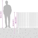 vidaXL Sada plotu Sada 2 ks Pozinkovaná oceľ 25 x 1 m Pevná Sada plotu – Obrázok 13