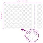 vidaXL Retiazkový plot  s 22 U stĺpmi, Zelená 1.6x25 m, Oceľ – Obrázok 12