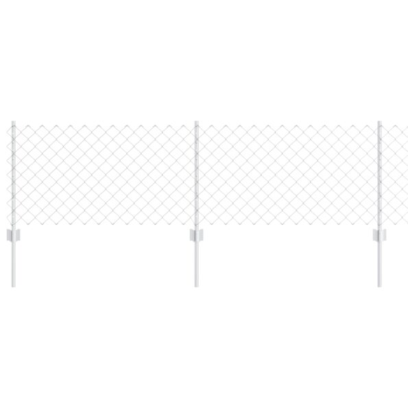 3336294_2.jpg vidaXL Oplotenie z reťazí  s 10 U stĺpikmi strieborné 0.6x10 m oceľ – Obrázok 2