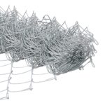 vidaXL Mreža  Chain Link Fence s 22 U stĺpikmi Strieborná 0.6x25 m – Obrázok 8