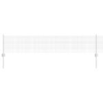 vidaXL Zváraný drôtový plot s 5 U stĺpikmi Strieborný 0.4x10 m Oceľ – Obrázok 2