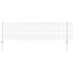 vidaXL Zváraná drôtová ohrada  s 5 U stĺpmi Strieborná 0.6x10 m Oceľ – Obrázok 2