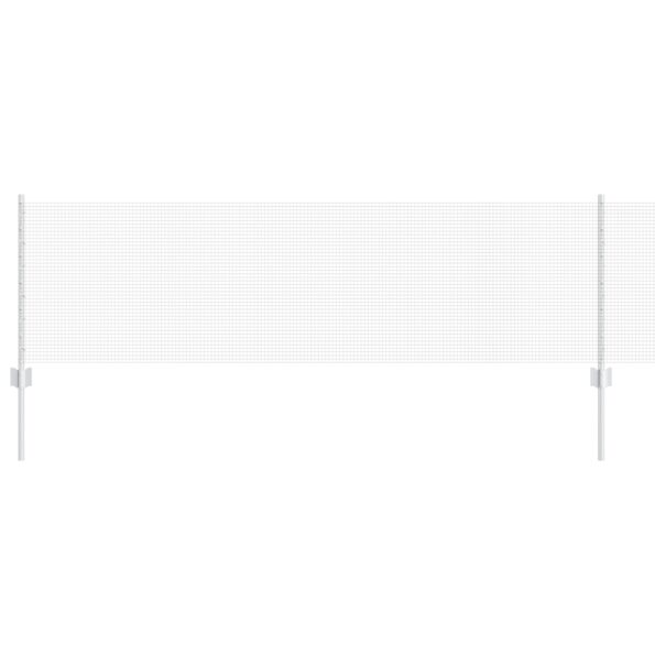 vidaXL Zváraná drôtová ohrada  s 5 U stĺpmi Strieborná 0.6x10 m Oceľ – Obrázok 2