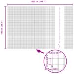 vidaXL Súprava záhradného oplotenia Sada 2 Pozinkovaná oceľ 10 x 1 m – Obrázok 12