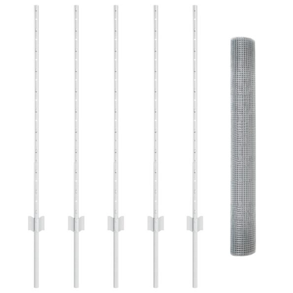 3336328_4.jpg vidaXL Sada drôtu na kuratá Sada 2 Pozinkovaná oceľ 10 x 1 m Trvácne – Obrázok 4