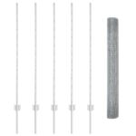 vidaXL Zváraný drôtený plot s 10 U stĺpmi Strieborný 1.2x10 m Oceľ – Obrázok 4