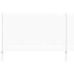 vidaXL Zváraná drôtená ohrada s 10 U stĺpikmi Strieborná 1.4x10 m Oceľ – Obrázok 2