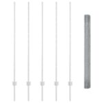 vidaXL Zváraná drôtená ohrada s 10 U stĺpikmi Strieborná 1.4x10 m Oceľ – Obrázok 4