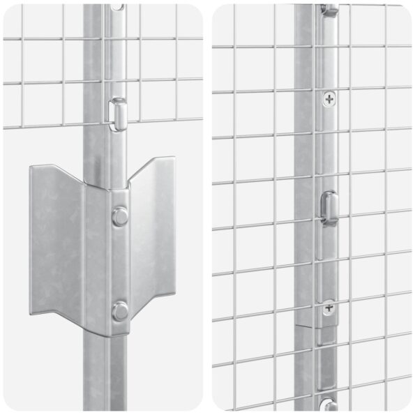 3336336_7.jpg vidaXL Zvarené drôtené oplotenie  s 10 U stĺpikmi Strieborné 1.4x10 m Oceľ – Obrázok 7